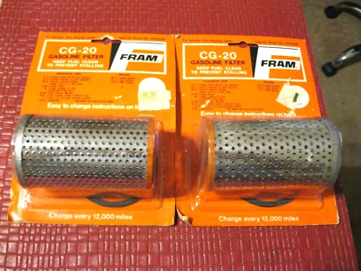 New 1958-1967 Ford and Mopar gas filter lot, OEM, 2 pcs, USA! - Image 1 of 3