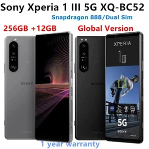 Sony Xperia 1 III 5G XQ-BC52 256GB + 12GB Global version Smartphone --New Sealed - Afbeelding 1 van 20