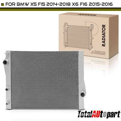 New Radiator without Oil Cooler for BMW X5 2014 2015-2018 X6 2015-2016 L6 3.0L - Image 1 of 4