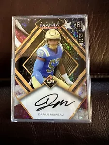 2024 Wild Card American Auto Mania American DARIUS MUASAU /25 Autograph - Picture 1 of 2