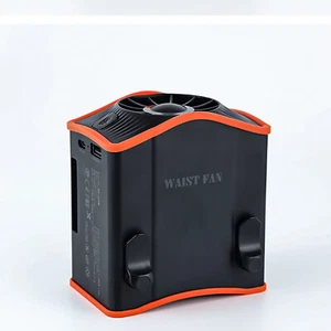 2-in-1 USB Port Rechargeable Cooling Fan Waist-mounted Portable Outdoor Fan ## - Picture 1 of 12