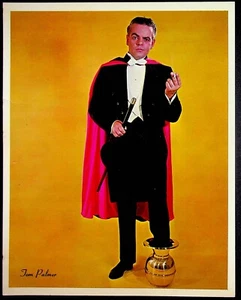 Foto a color Tom Palmer Magician Chicago Illinois años 60 Hal Harris Studios - Imagen 1 de 2
