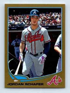 2013 Topps Update Gold Jordan Schafer 0665/2013 Atlanta Braves #US319 - Picture 1 of 2