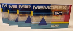 4x MEMOREX DBS 90 NEW/SEALED/UNUSED CASSETTE TAPES - Picture 1 of 2