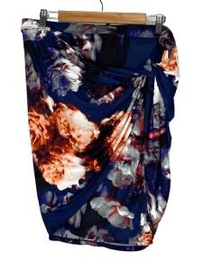 Robert Rodriguez Floral Wrap Skirt Multicolored Short Above Knee Size Large - Picture 1 of 10