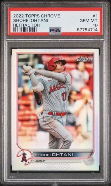 Shohei Ohtani 2022 Topps Chrome Refractor #1 - LA Angels - PSA 10