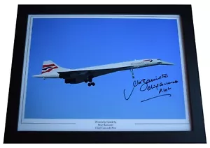 Mike Bannister Signed Autograph 16x12 framed photo display Concorde Pilot COA - Picture 1 of 6