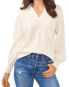 Vince Camuto Ladies Pullover Collared Lightweight Sweater MSRP $79.00 - Picture 1 of 3