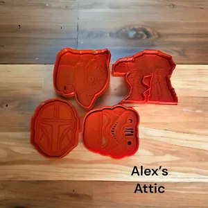 Star Wars 4 PC Cookie Cutters 3d Printed - Picture 1 of 1