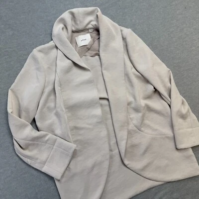 Wilfred Aritzia Blazer Womens Medium Ivory Bone Open Front Cardigan Style Career - Image 1 of 4