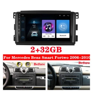 9" Android 11 Stereo Radio GPS Nav Head Unit 2+32G For Benz Smart Fortwo 2006-10 - Picture 1 of 12