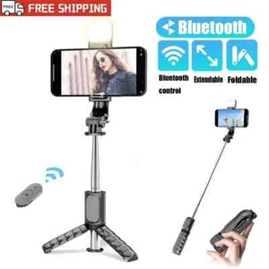 Selfie Stick Tripod Remote Desktop Stand Phone Holder For iPhone Samsung LOT - Picture 1 of 9