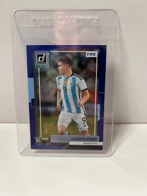 2022/23 Panini Donruss Soccer - BLUE Rookie /49 Julian Alvarez - Image 1 of 2