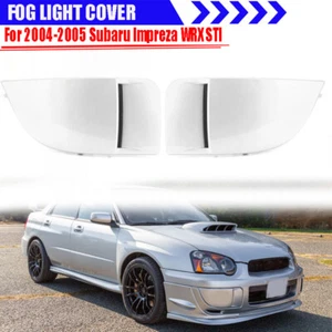For 2004 2005 Subaru Impreza WRX STi White Fog Light Lamp Bumper Bezel Cover Cap - Picture 1 of 8