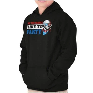 We The People Like To Party Washington Joke Youth Hooded Sweatshirt Boy or Girl - Picture 1 of 7