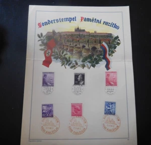 Germany - Occupied Czechoslovakia, Bohmen & Mahren, Special Cancel Card, 1943 - Picture 1 of 4