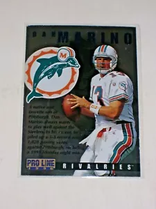 1996 Pro Line Rivalries R2 Dan Marino Dolphins Greg Lloyd Steelers HOF - Foto 1 di 4