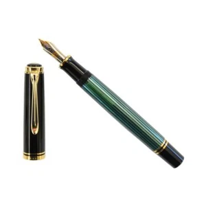 Pelikan Souveran M600 Füllfederhalter grün gestreift M Feder Germany Made Luxus Geschenk - Bild 1 von 11