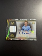 COLE PALMER - 2022/23 TOPPS CHAMPIONS LEAGUE MUSEUM - AUTO PATCH CARD - GOLD /50