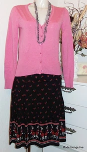 Vive Maria Rock Skirt black allover schwarz Rosen-Muster Blumen - Picture 1 of 2