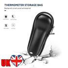 Forehead Thermometer Storage Bag Portable PU Leather Shockproof Zipper Bag