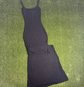SKIMS Soft Lounge Long Slip Dress Sz S Onyx AP-DRS-0596 - Picture 1 of 7