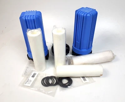 2x Wasserfilter Pumpenfilter - Gehäuse + Filter + Ersatzdichtungen - 1 Zoll - - Bild 1 von 4