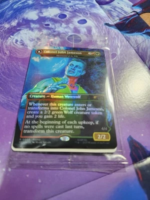 Magic The Gathering Colonel John Jameson Card Wolf-Man Hasbro Collab *Card Only* - Image 1 of 4