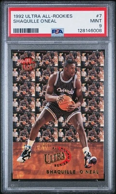 Fleer Ultra 1992-93 - Serie All Rookie Shaquille O'Neal #7 (RC) PSA 9 Foto 1 de 4