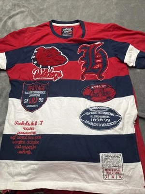 Camisa de rugby de fútbol roja con logotipos elevados The Heritage By America 1776 XX grande Foto 1 de 4