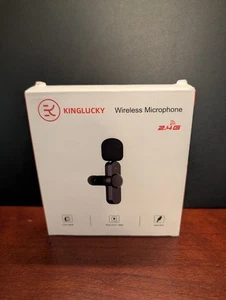 Micrófono Inalámbrico Kinglucky 2.4G Para Entrevistas Vlogs y Espectáculos en Vivo - 2 Piezas - Imagen 1 de 5