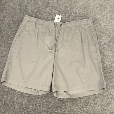 Pantalones Cortos LL Bean Para Hombres 2XL Nimbus Gris Calce Clásico Cordón Bolsillo Dock XXL NUEVO Foto 1 de 4