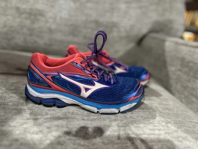 Mizuno Shoes Wave Inspire 13 Blue Pink Running Womens US 8 - Image 1 of 4
