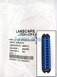 Corning CCH-CP12-3C Patch Panel, 12 adattatori monomodali SC Simplex OS2 ~STSI - Foto 1 di 4