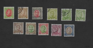 ICELAND 11xDIFF'T 1920 KING CHRISTIAN X TO 1Kr VGU BETWEEN SG Nos 116-191 c£41+ - Picture 1 of 2