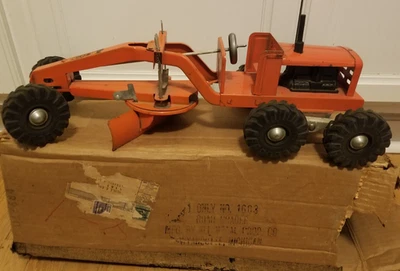 1952 Wyandotte Pressed Steel Road Grader Construction Machine 19" w/ BOX! USA - Image 1 of 4