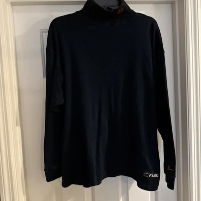 Пуловер Fubu The Collection гладкий толстый черный водолазка большой с логотипами - Изображение 1 из 4