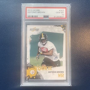 2010 Score Antonio Brown Rookie PSA 10 RC Pittsburgh Steelers - Picture 1 of 2