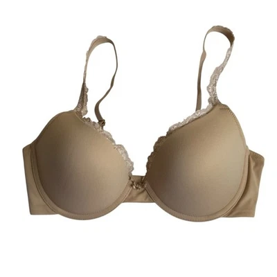 Sutiã feminino Soma abraçável com acabamento em renda acolchoado com fio tamanho 34C - Imagem 1 de 4