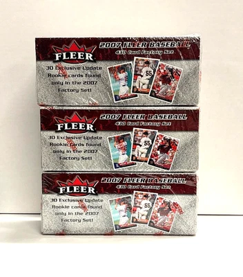 2007 Fleer Baseball 430 Card Factory Sealed Set Lot of 3 - Image 1 of 3