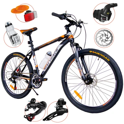 MalTrack Moutainbike MTB Team 26 Zoll, 18-Gang SHIMANO, Jungen Fahrrad Orange - Bild 1 von 4