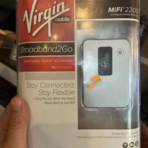 Virgin Mobile MiFi2200 Broadband2Go Mobile Hotspot Internet Modem Sealed New - Picture 1 of 3