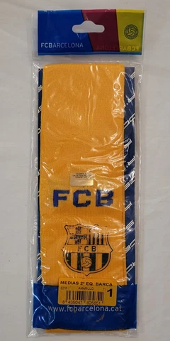 FC Barcelona Medias Socks Color Yellow Size T/1 Made In Spain S27P Cover