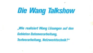 ITHistory (1990s) PROMO: WANG TALKSHOW Wer Wang Kennt Gewinnt (Germany/ CeBIT) - Bild 1 von 2