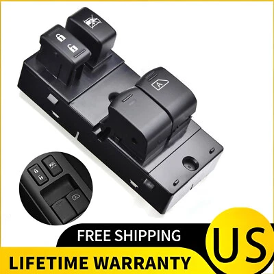 Front Driver Side Power Window Switch fits Nissan Frontier 4.0L V6 2007 -2018 - Image 1 of 4