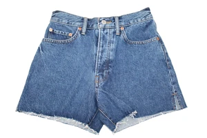 Lucky Brand Traveler Damen kurze blaue Denim-Shorts mit Knopfleiste 2/26 - Bild 1 von 6