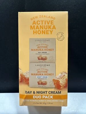 Crema de día y noche activa Lanocreme Nueva Zelanda miel de Manuka paquete dúo 1,7 oz 27/03 Foto 1 de 4