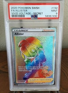 2020 Pokemon Sword & Shield Vivid Voltage Allister Full Art Secret #192 PSA 9 - Bild 1 von 2