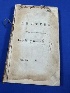1763 LETTERS of the Right Honourable Mary Wortley Montague ~ Volume III, 3rd Ed. - Imagen 1 de 15
