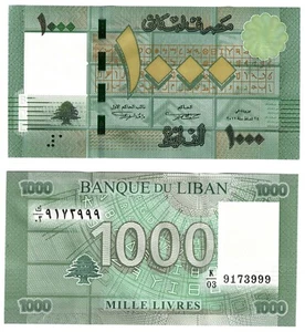 Lebanon 2011 1000 Livres Banknote UNC PCLB121a p90 - Picture 1 of 1